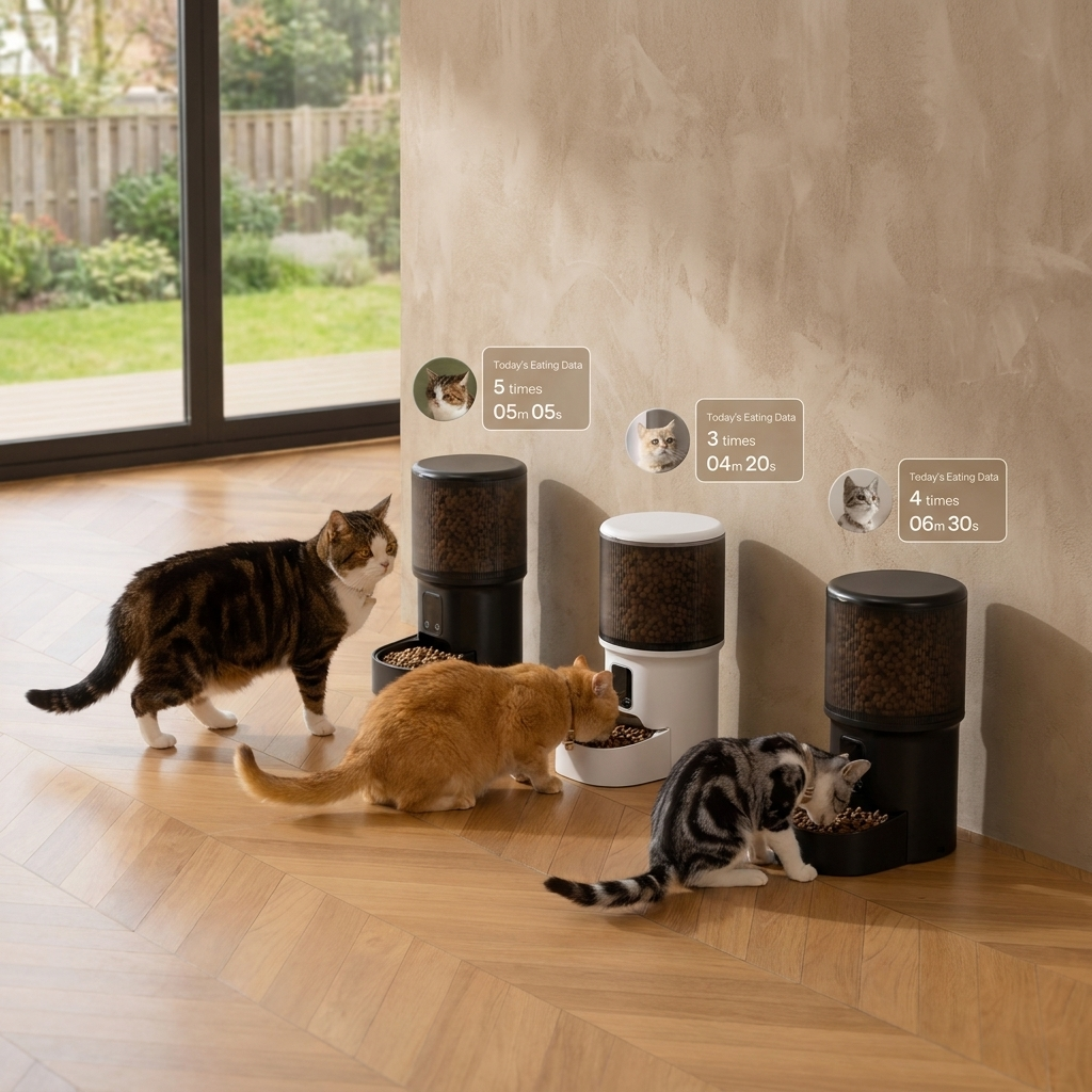 Distributeur croquettes chat automatique 4L avec caméra