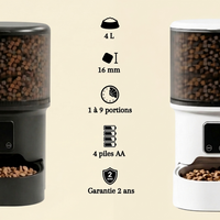 Distributeur croquettes chat automatique 4L avec caméra